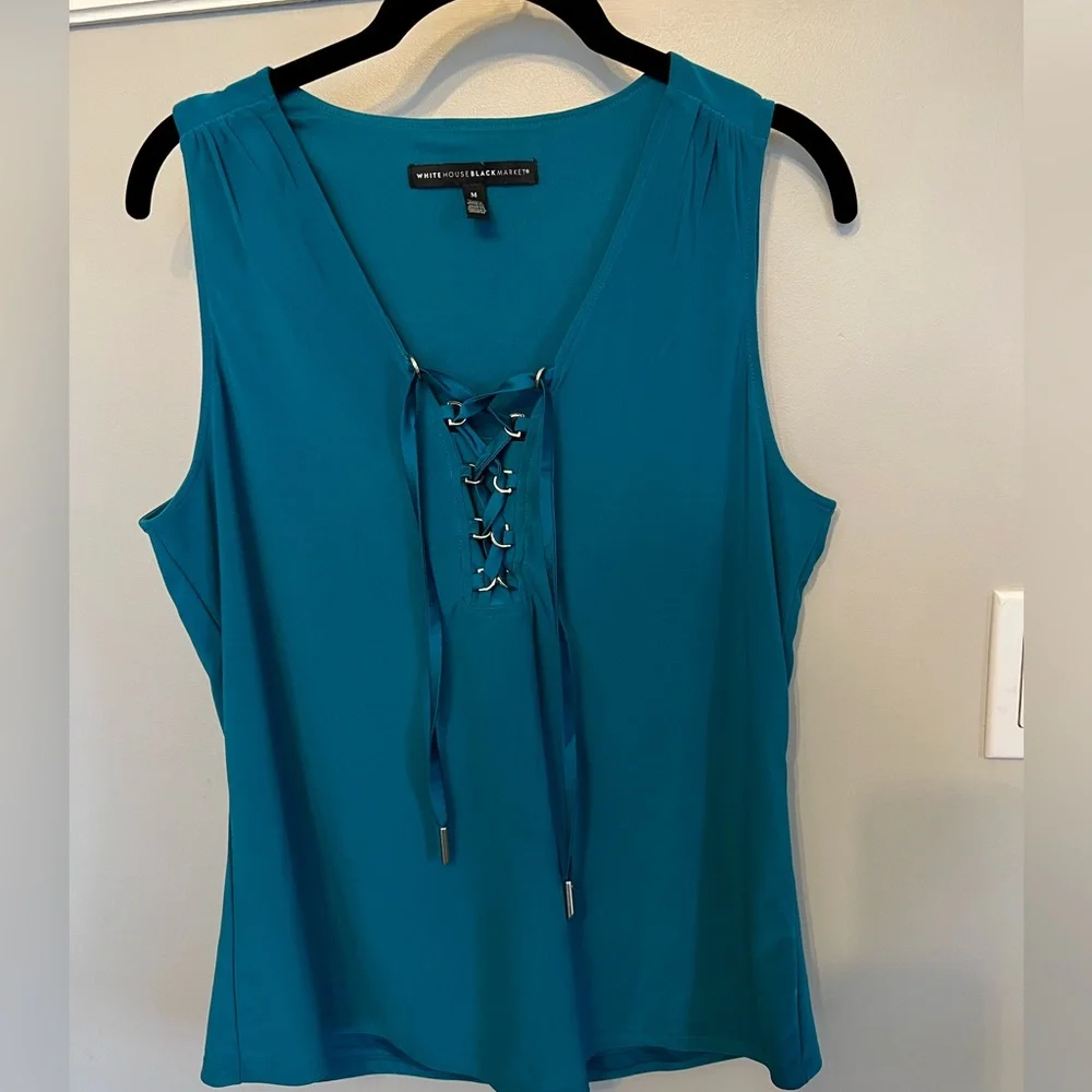 WHBM White House Black Market sleeveless top. M. - Picture 1 of 4